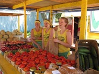 Sweet Corn Lady and Daughters